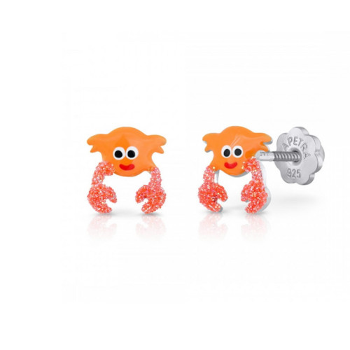 ORANGE CRAB EARRINGS