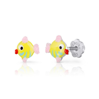 PENDIENTES PEZ AMARILLO