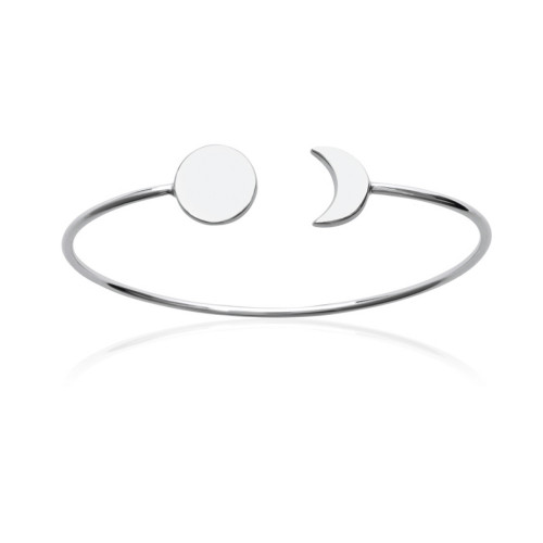 BRAZALETE RÍGIDO DE PLATA