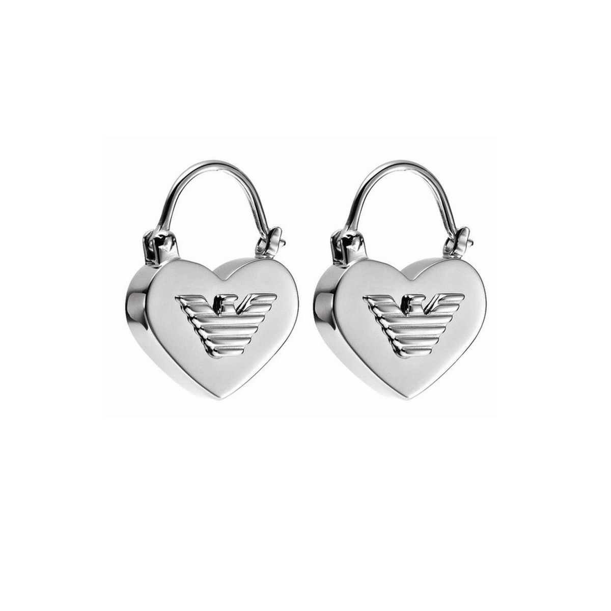 EMPORIO ARMANI SILVER EARRINGS