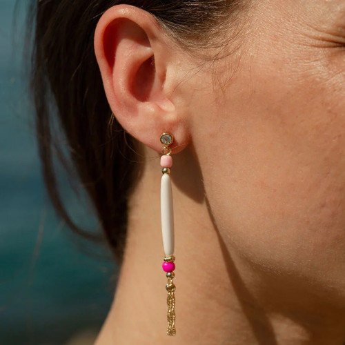PENDIENTES LARGOS RODEO MULTICOLOR