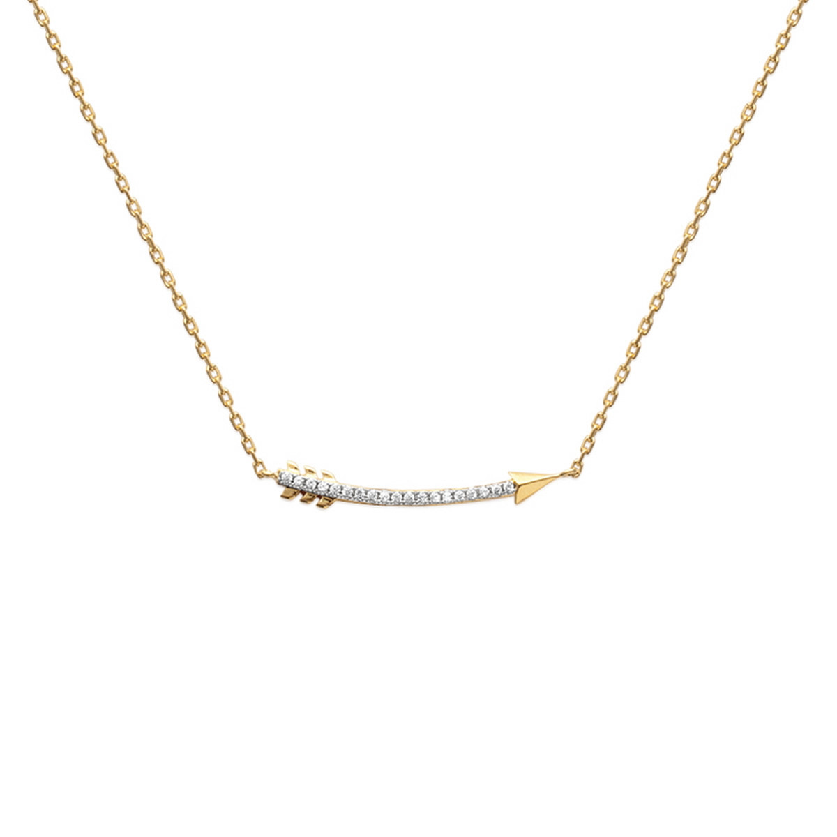 NECKLACE WITH ZIRCONIA ARROW