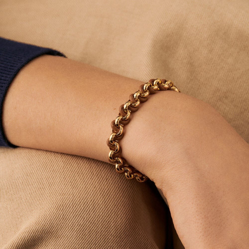 PULSERA DE CADENA TWIGGY ORO / CAMEL
