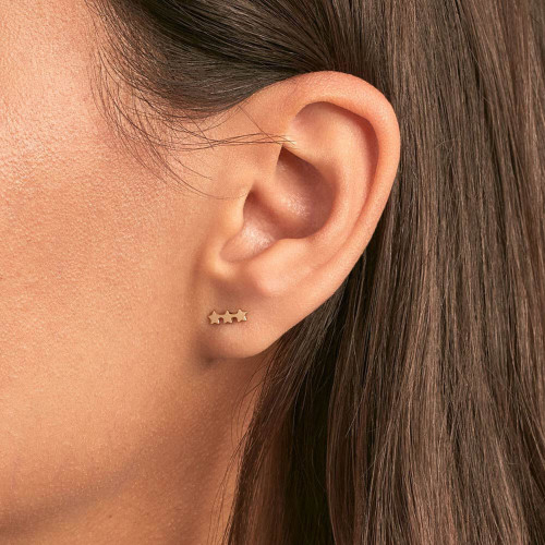 PIERCING MINI TRIOSTAR DORADO