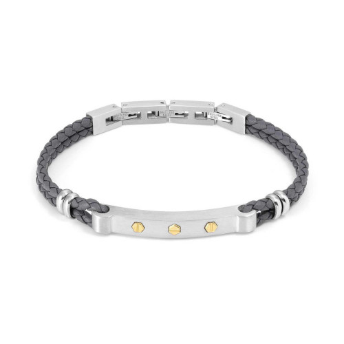 MANVISION BRACELET WITH GOLD SCREW DETAIL
