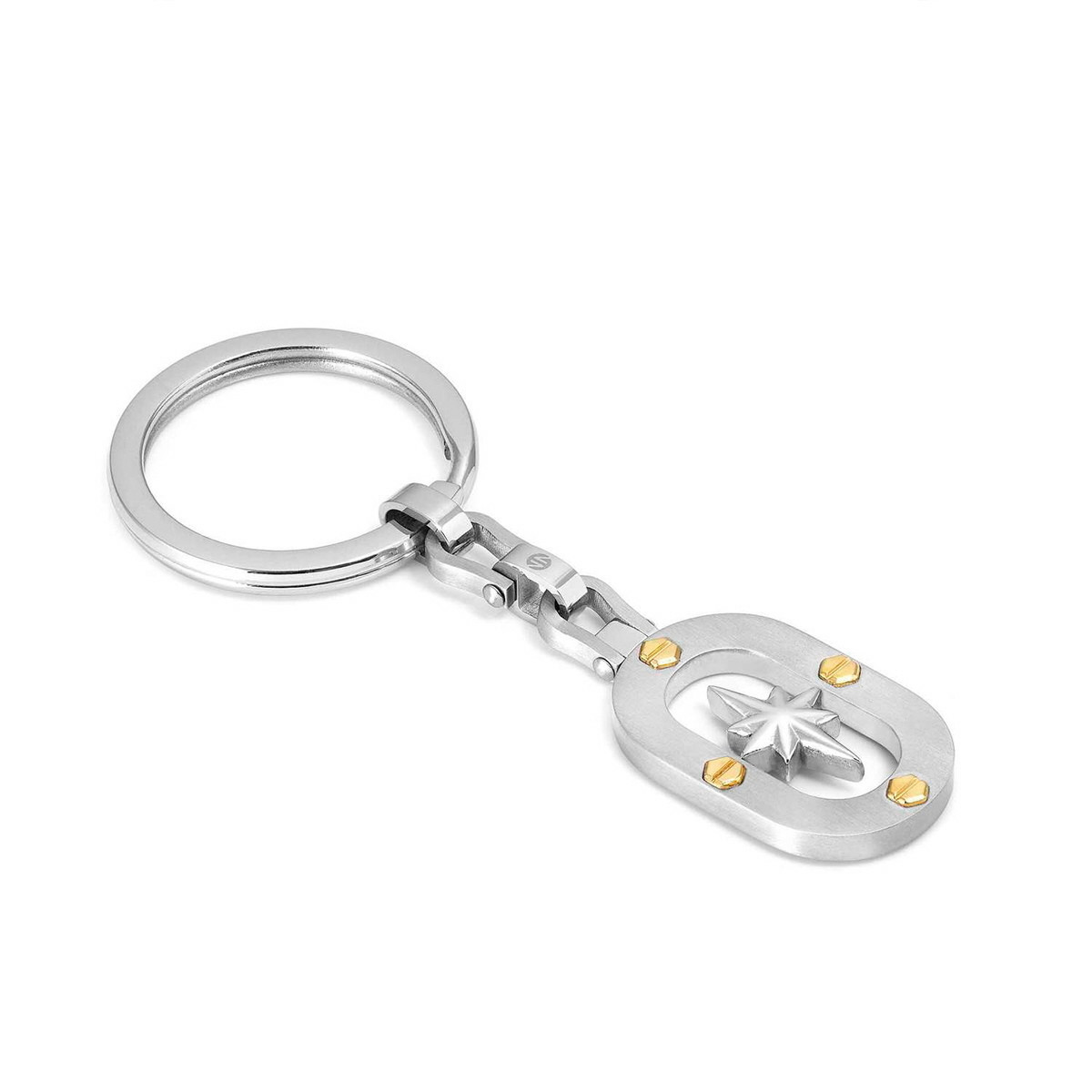 MANVISION WIND ROSE KEY RING AND SCREWS
