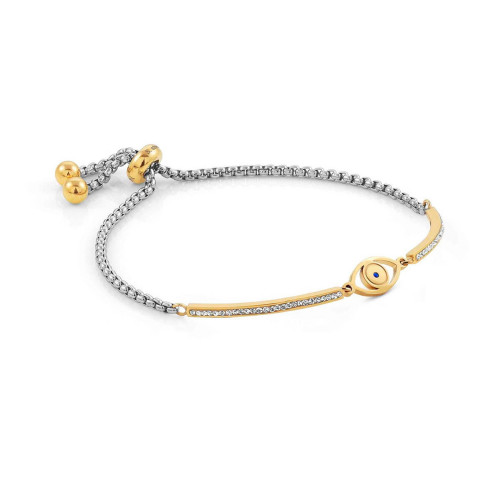 BRACELET MILLELUCI GOLD COLOUR GREEK EYE