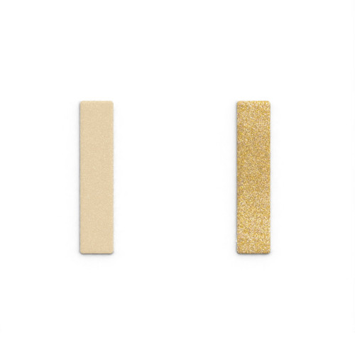 REVERSIBLE INSERT - RINGS, CREAM/GOLDEN GLITTER