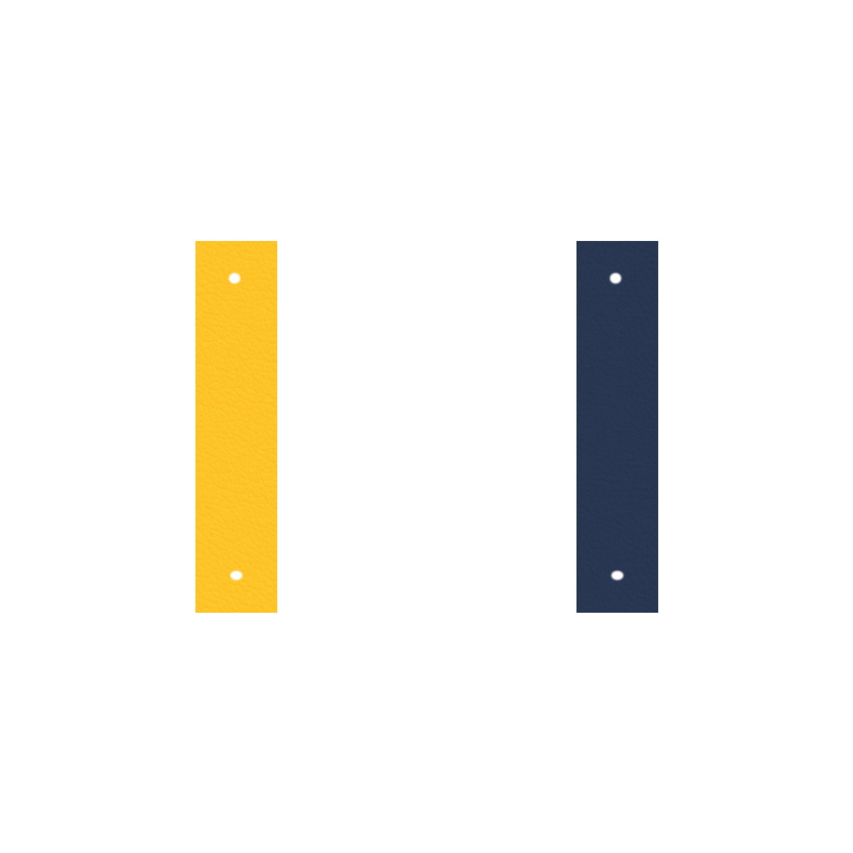 BANDA CUERO NAVY / YELLOW