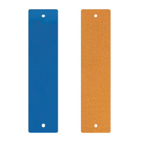 BANDA CUERO - PULSERA PATENT BRIGHT BLUE / MUSTARD YELLOW