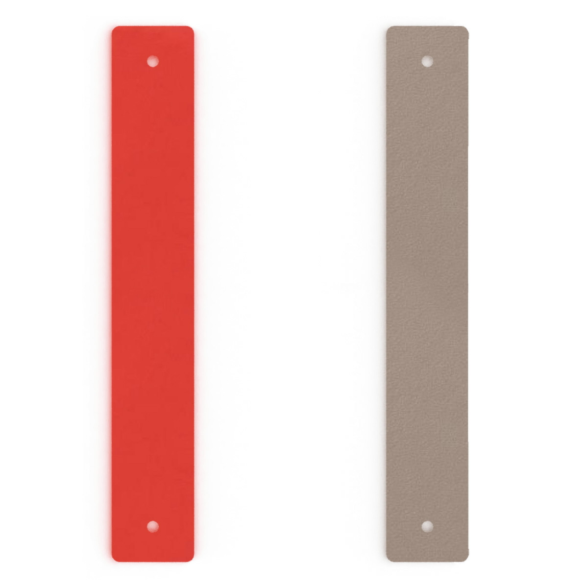 LEATHER BAND - BRACELET CORAL / TAUPE
