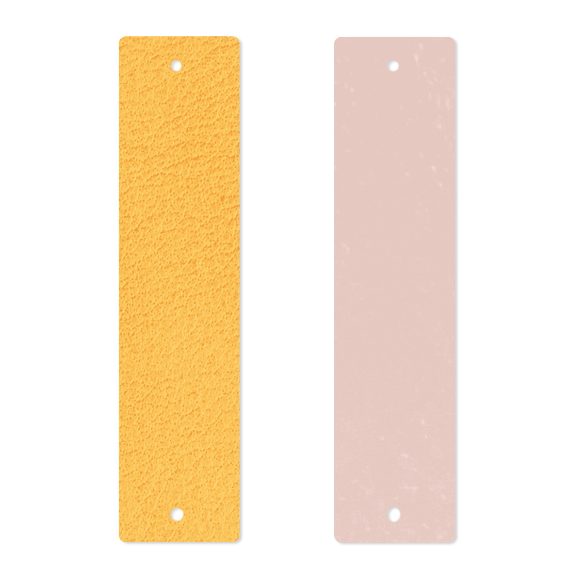 LEATHER BAND - BRACELET LIGHT PATENT PINK / LEMON YELLOW