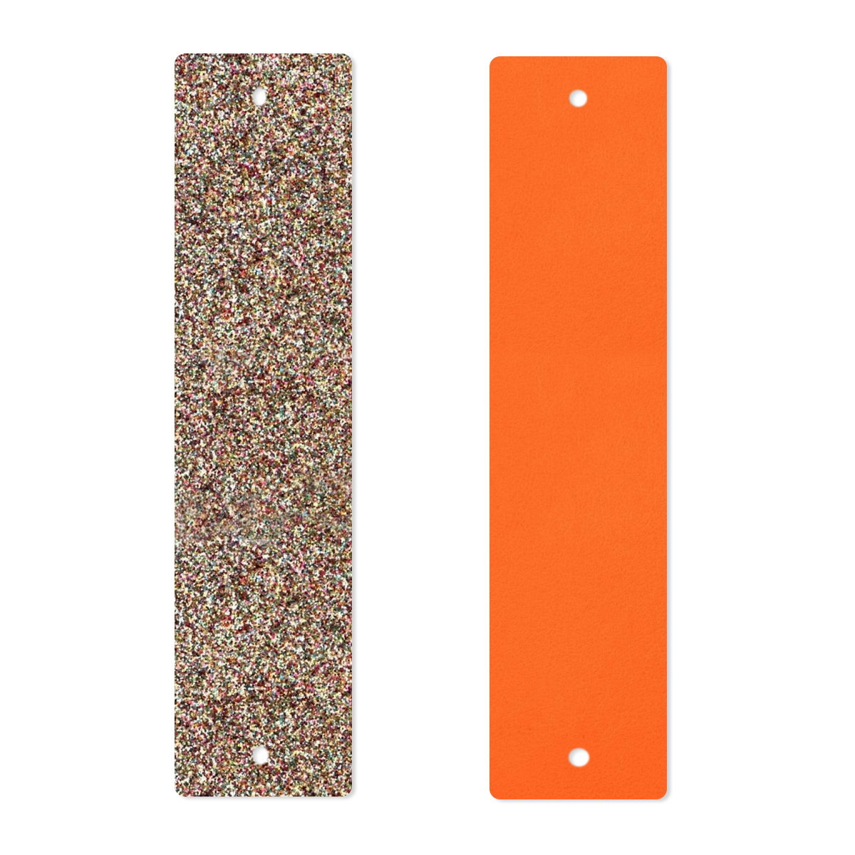BANDA CUERO - PULSERA MULTICOLORED GLITTER / TANGERINE