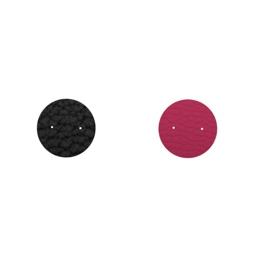 BANDA CUERO BLACK / MAGENTA GRAINY