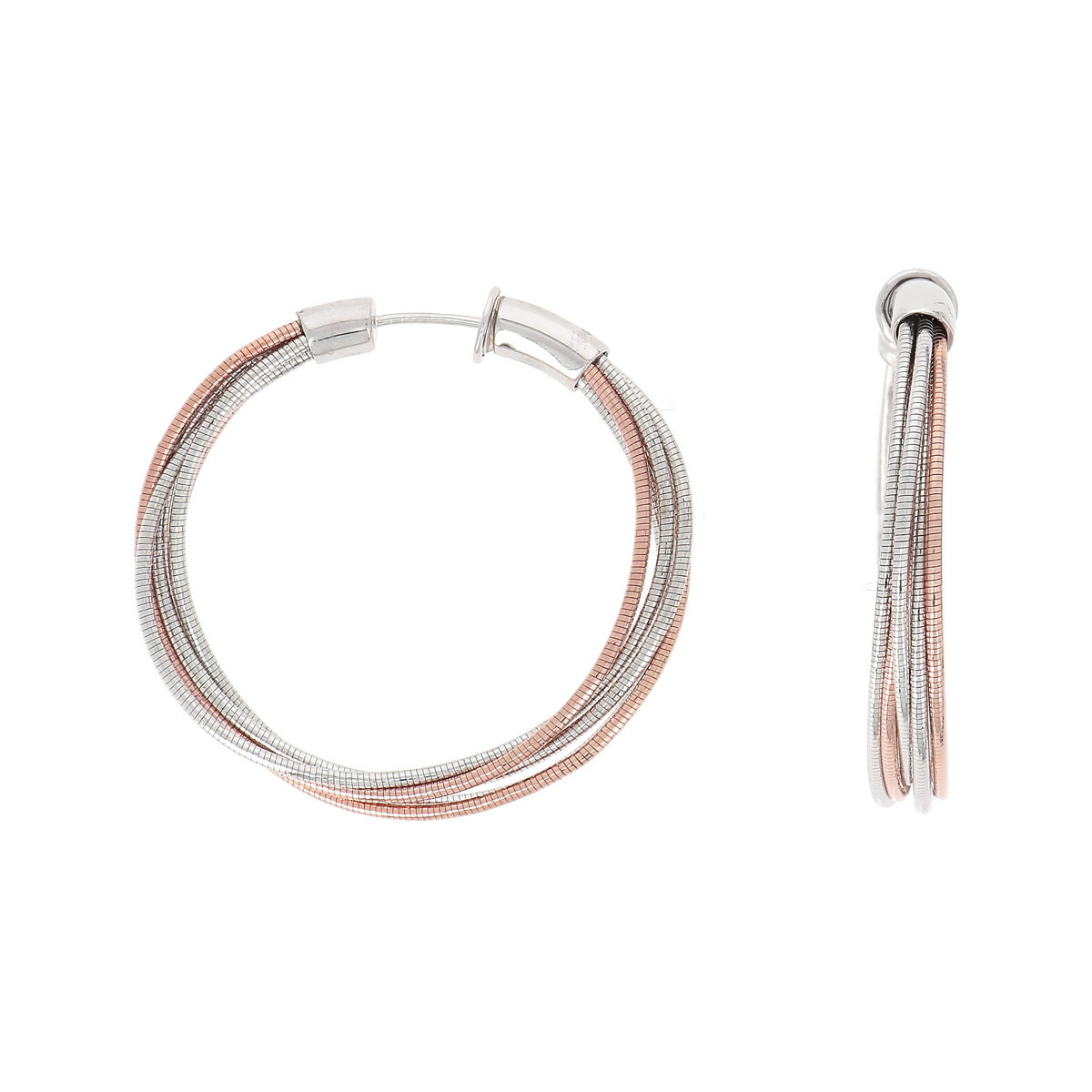 PENDINTES PLATA ROSA DNA