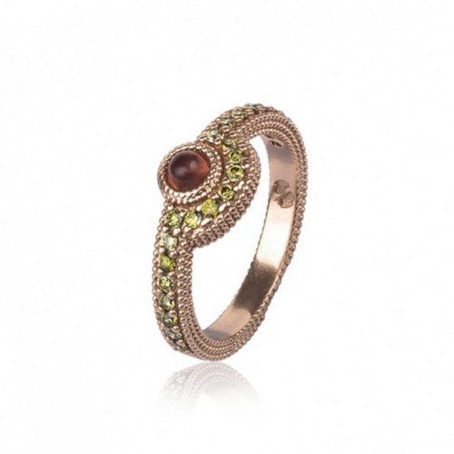 ANILLO MUMBAI TURMALINA Y CIRCONITAS