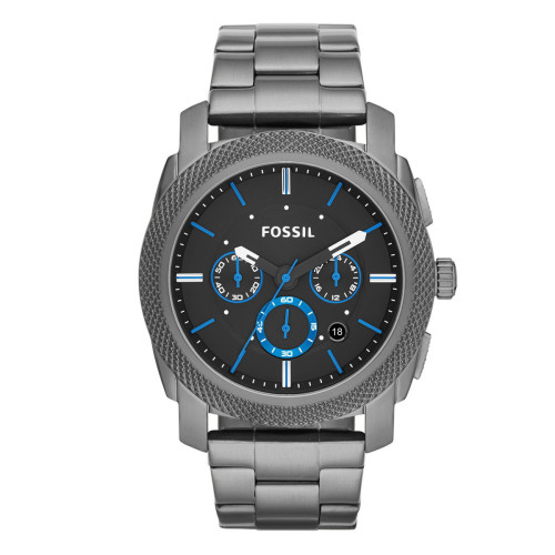 RELOJ MACHINE DE ACERO INOXIDABLE EN TONOS AHUMADOS CON CRONÓGRAFO