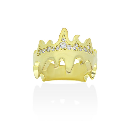 ANILLO GALAXY EN PLATA DORADA