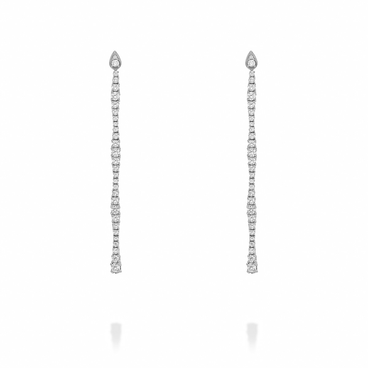 RIVIERE TEARDROP EARRINGS IN SILVER