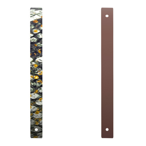 BANDA CUERO - PULSERA REPTILE/CHOCOLATE