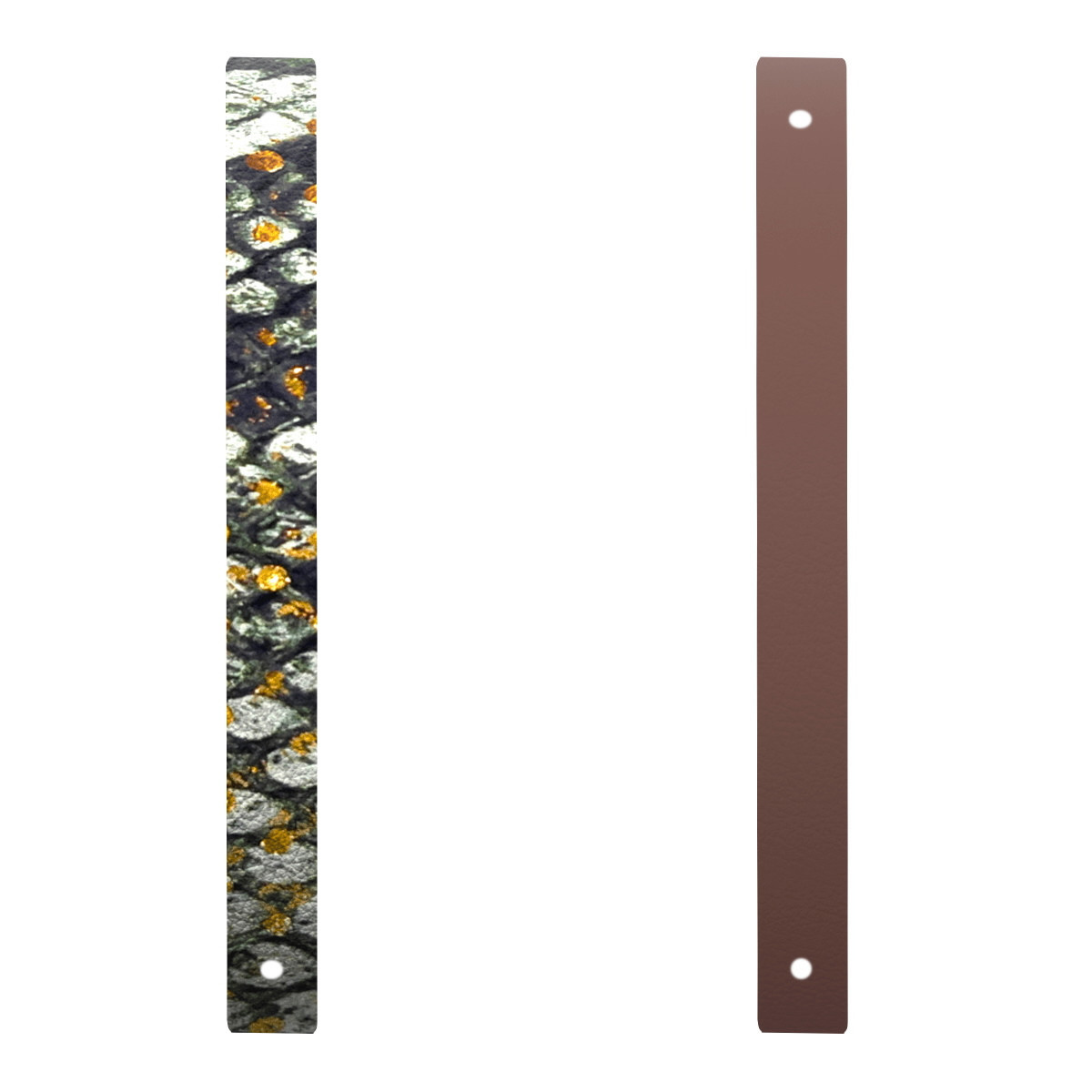BANDA CUERO - PULSERA REPTILE/CHOCOLATE