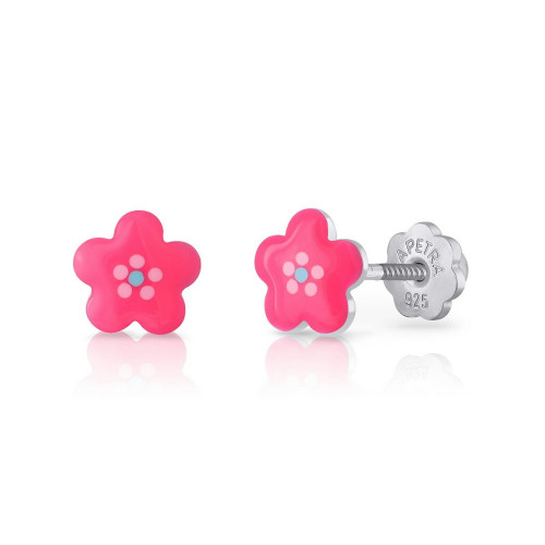 PENDIENTES FLOR ROSCA