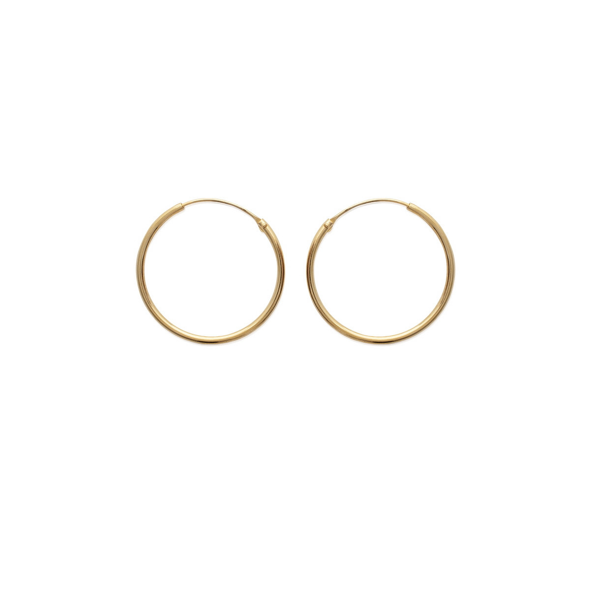 AROS DE PLATA DORADA 30MM