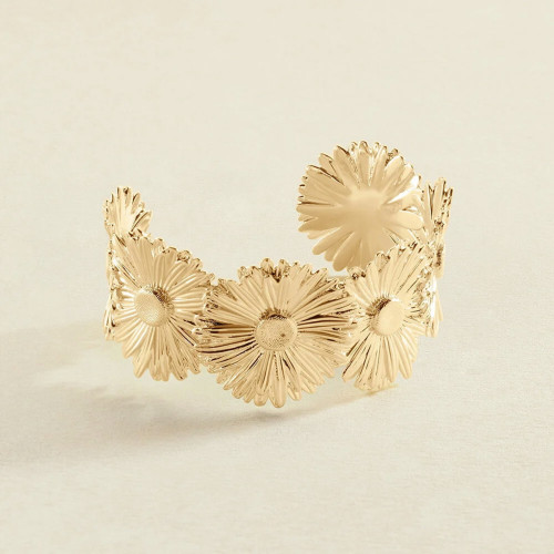 BLOSSOM GOLD BANGLE BRACELET