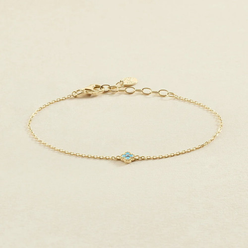 PULSERA DE CADENA BELOVED TURQUESA