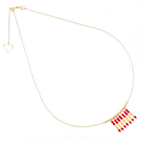 MIA AFRICA CORAL CHOKER PENDANT