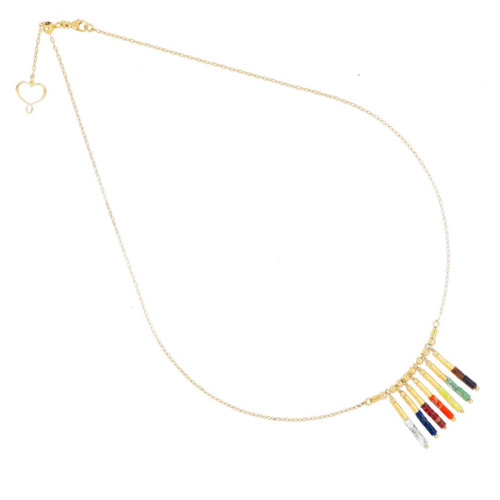 CHOKER WITH MULTICOLOURED PENDANT MIA AFRICA