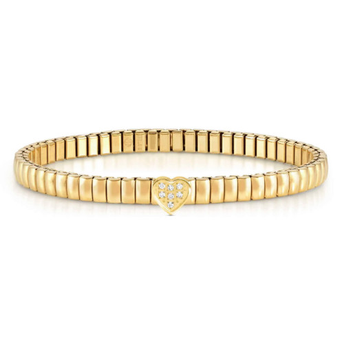 PULSERA EXTENSION CON BASE COLOR Y CORAZÓN