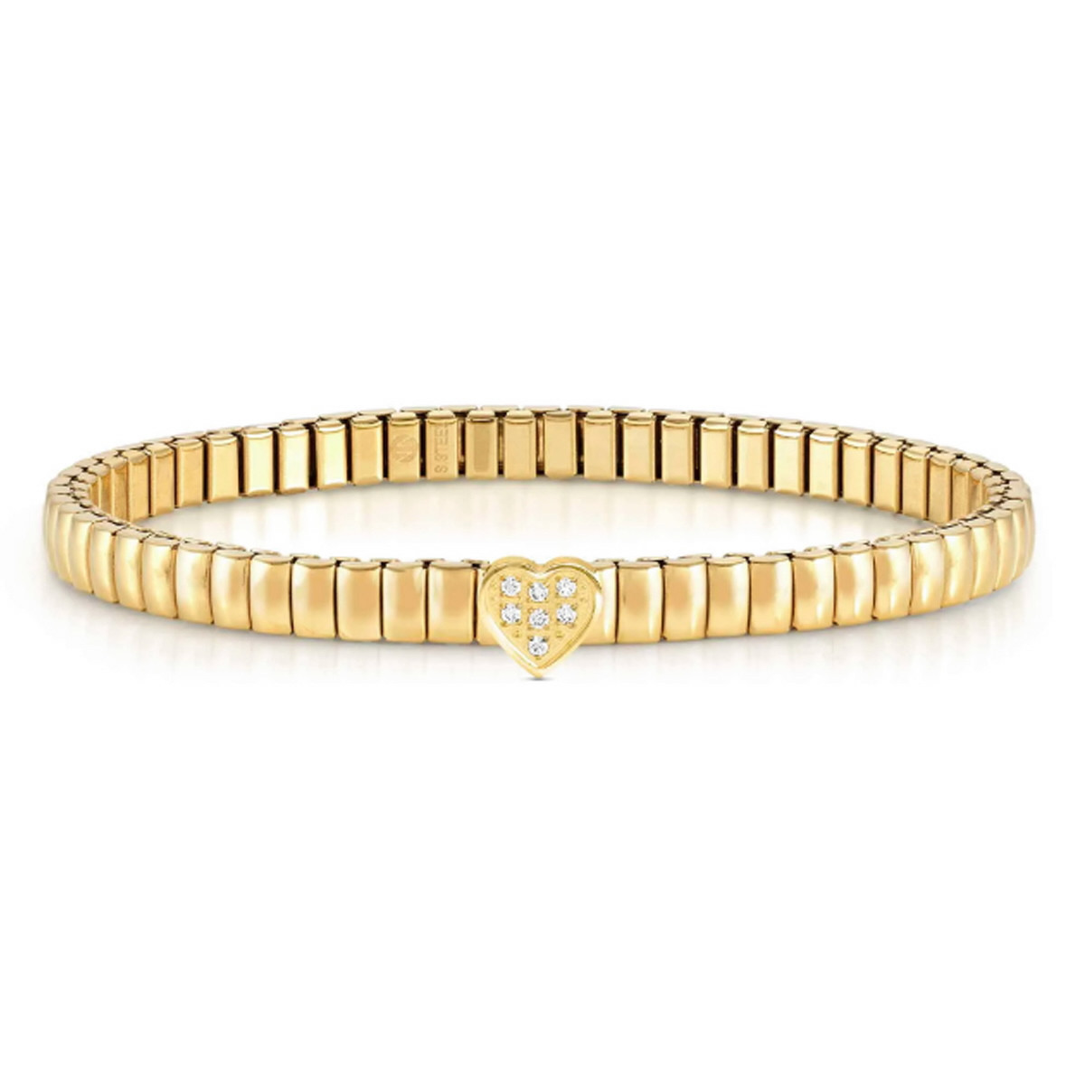 PULSERA EXTENSION CON BASE COLOR Y CORAZÓN