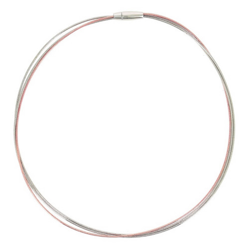 COLLAR DNA SPRING RODIO Y ROSA