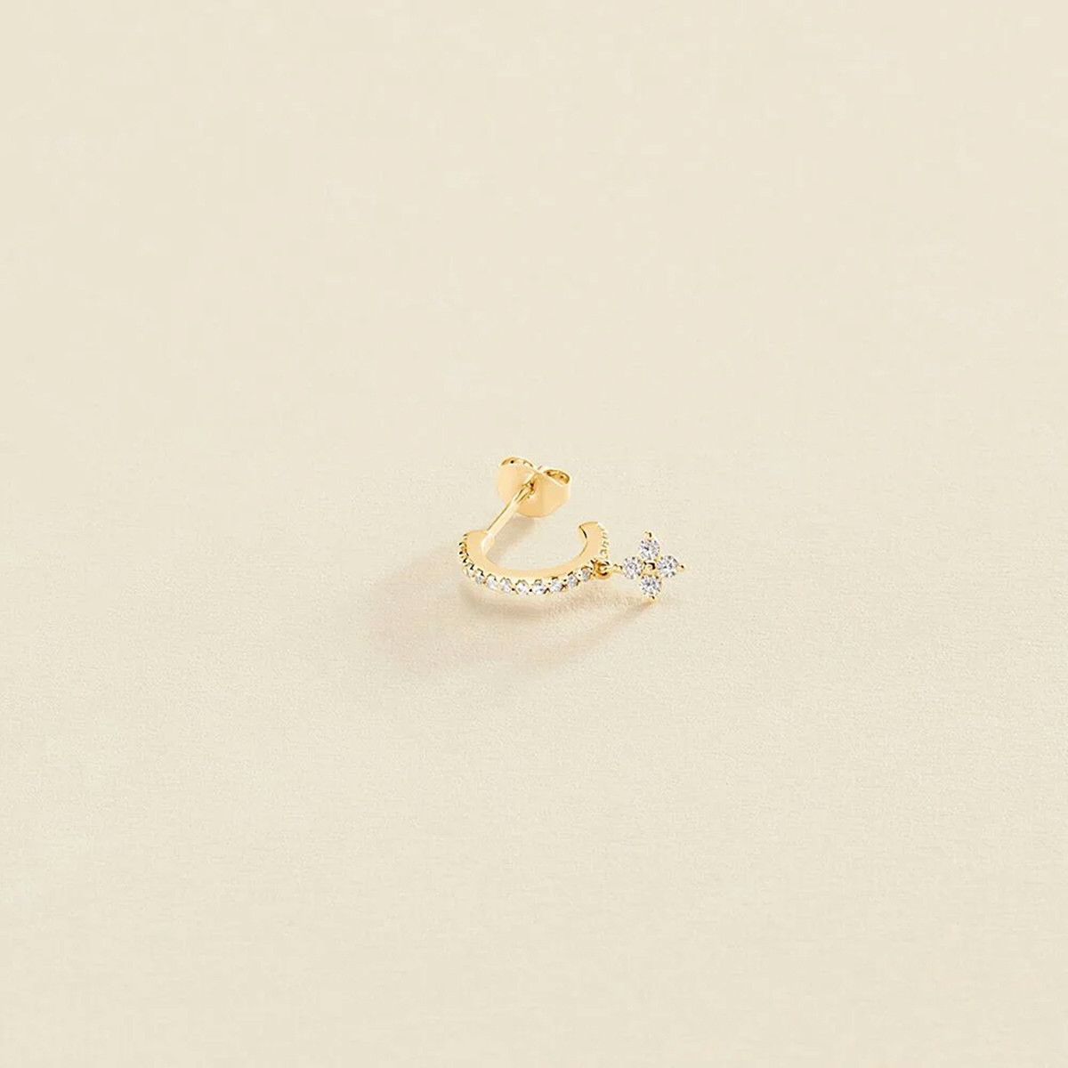 PIERCING CRIOLLA DIAMSTAR - CRISTAL / DORADO