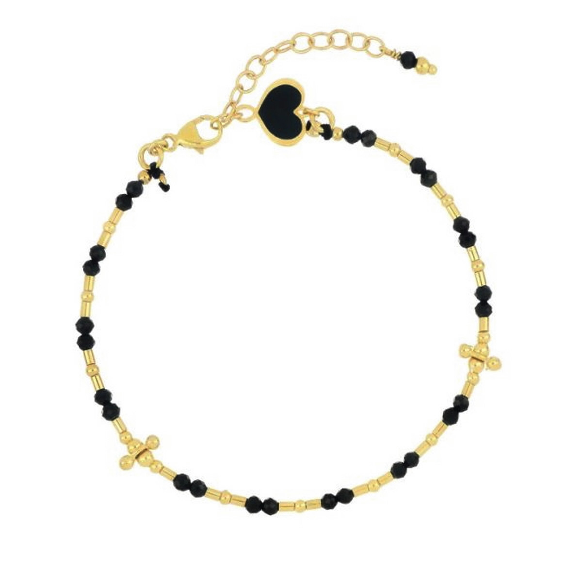 MIA AFRICA BLACK BRACELET WITH ELEMENTS