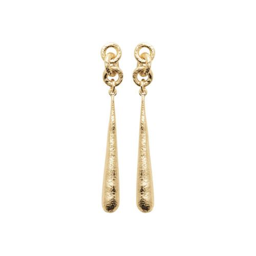 LIDIA LONG EARRINGS IN GOLD-PLATED SILVER