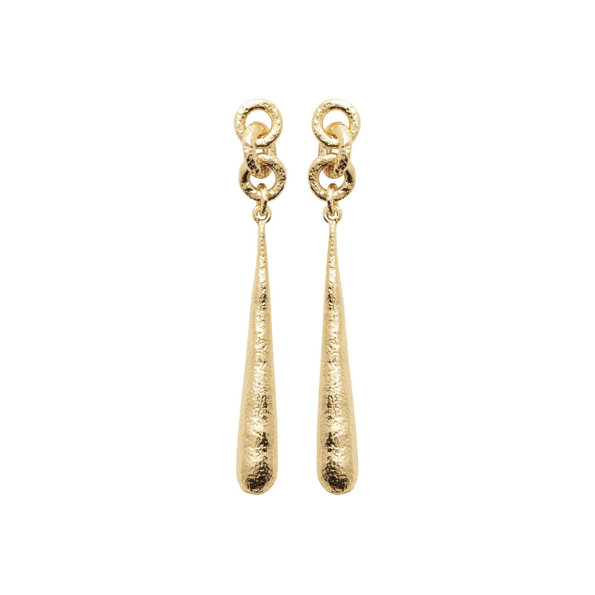 LIDIA LONG EARRINGS IN GOLD-PLATED SILVER