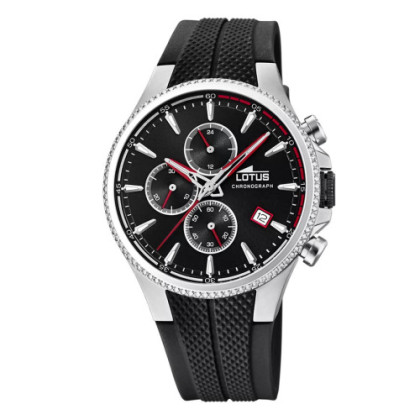 RELOJ DE HOMBRE LOTUS COLOR CON ESFERA NEGRA