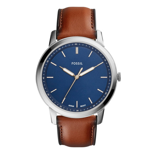RELOJ THE MINIMALIST SLIM DE PIEL ECOLÓGICA MARRÓN CLARO CON TRES AGUJAS
