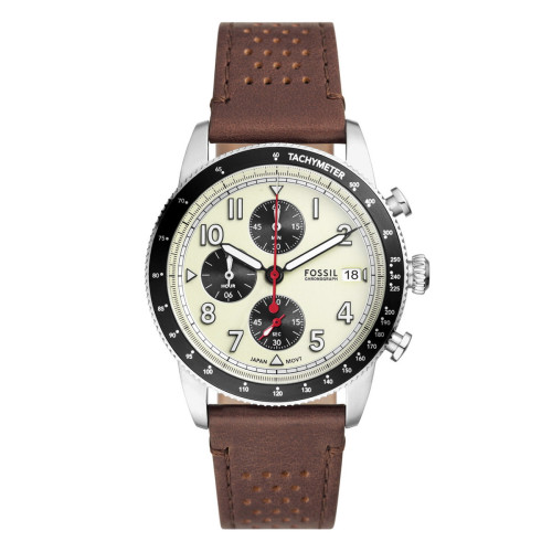 RELOJ SPORT TOURER DE PIEL EN COLOR MARRÓN CON CRONÓGRAFO