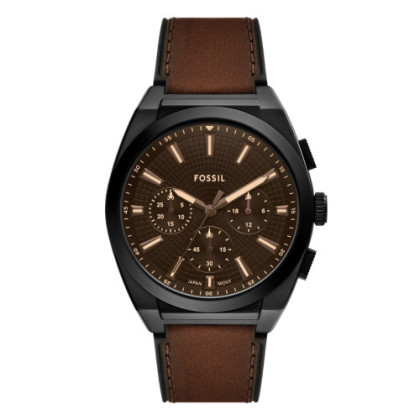 RELOJ EVERETT CHRONOGRAPH DE PIEL EN COLOR MARRÓN