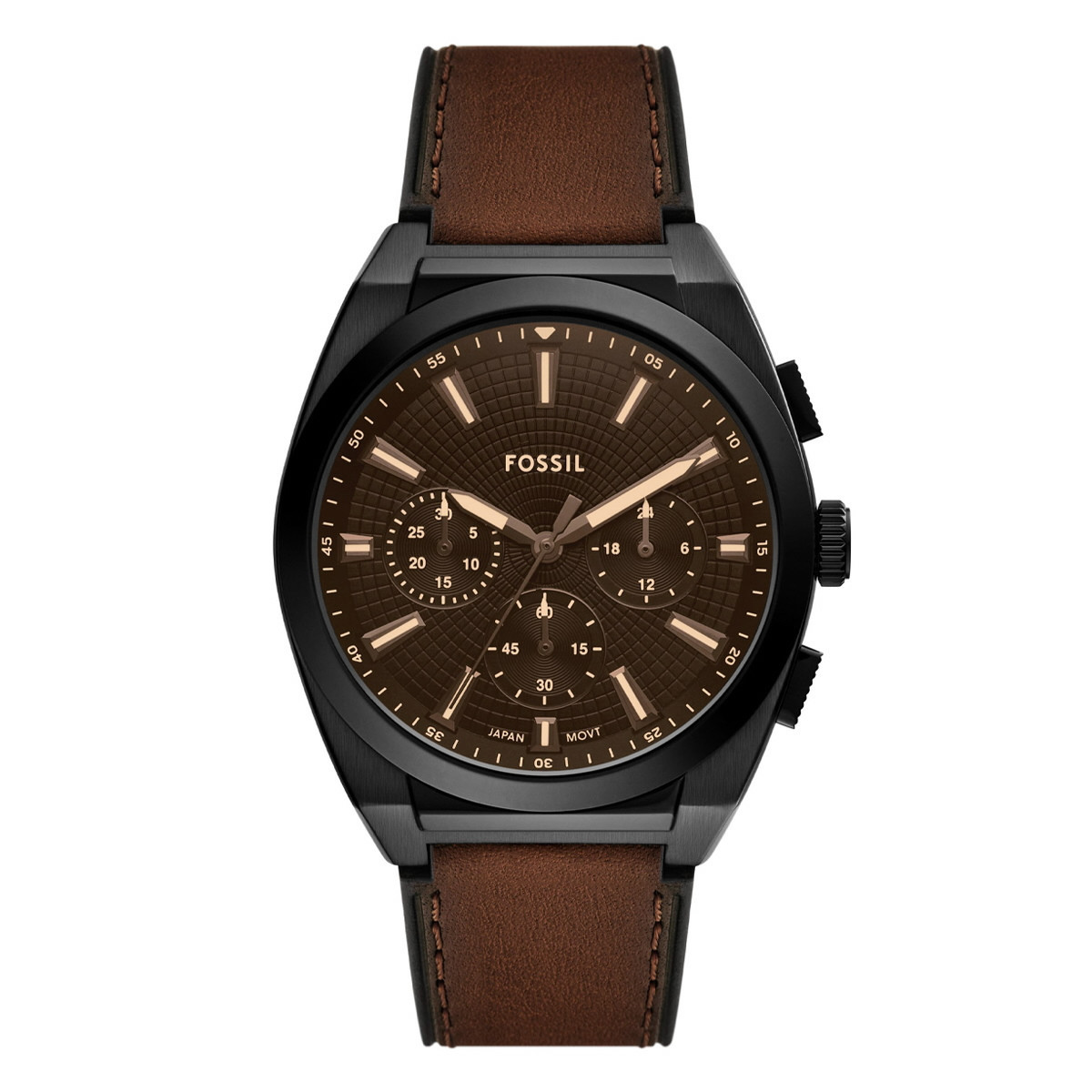 RELOJ EVERETT CHRONOGRAPH DE PIEL EN COLOR MARRÓN