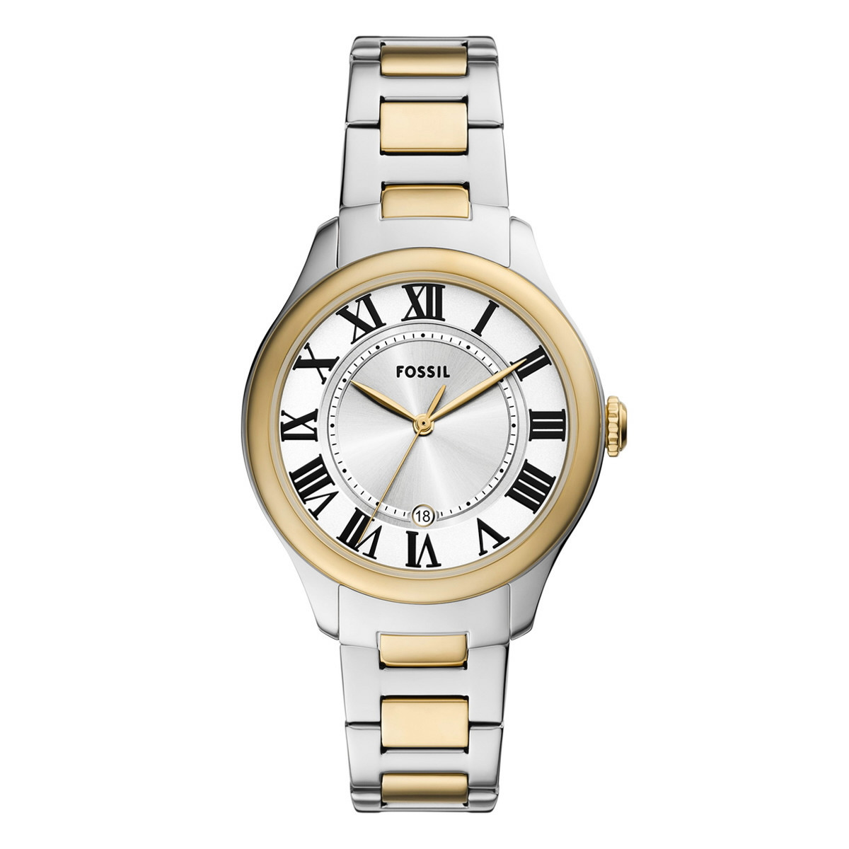 RELOJ GILMORE DE ACERO INOXIDABLE EN DOS TONOS CON TRES AGUJAS Y FECHA