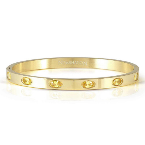 PULSERA PRETTY BANGLES EN PVD AMARILLO Y PIEDRAS