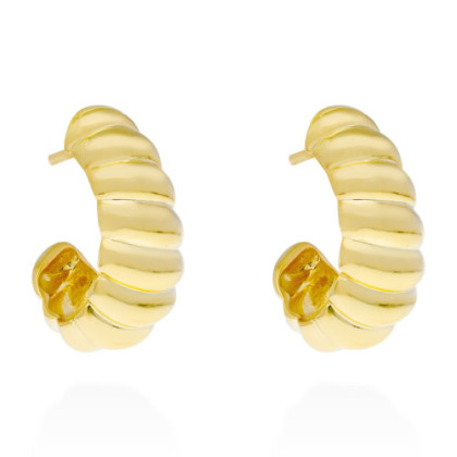 GOLD-PLATED SILVER ECLAT EARRINGS