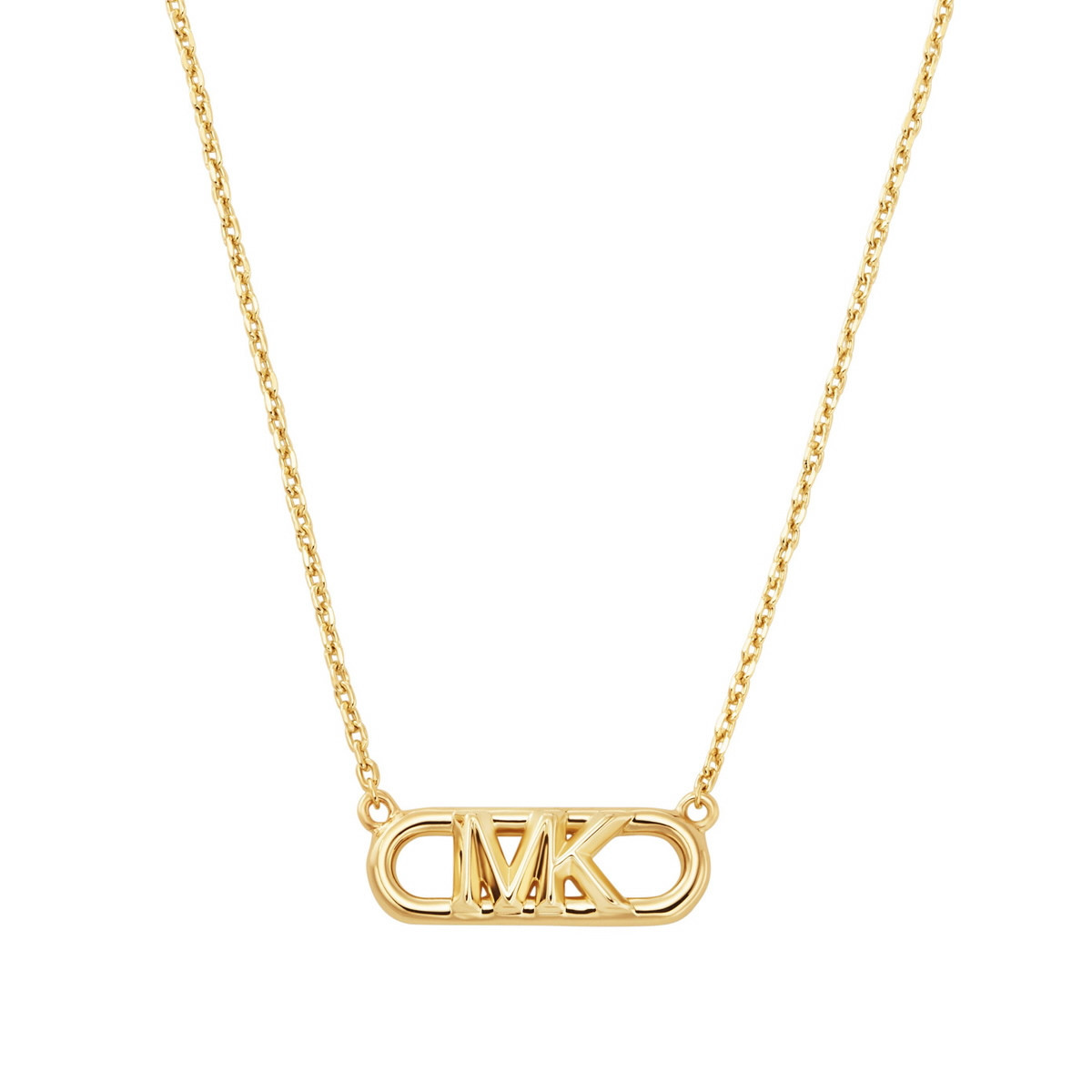 GOLD PLATED SILVER NECKLACE WITH LOGO