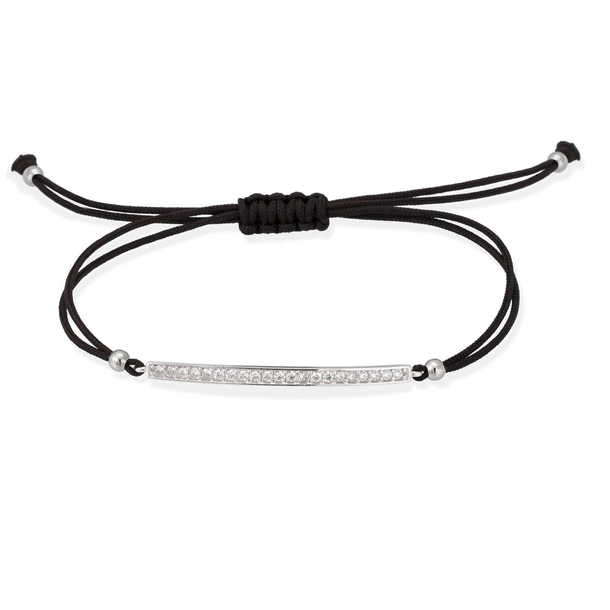 PULSERA SUITE BLANCO EN PLATA