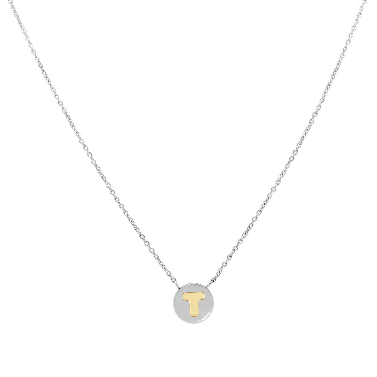 COLLAR CON LA LETRA T EN ORO
