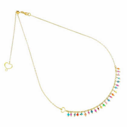 MULTICOLOR FRANGE NECKLACE
